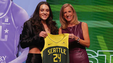 The Storm selected Muhl with the No. 14 pick of the 2024 WNBA draft.
