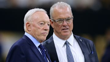 Dallas Cowboys executives Jerry Jones and Stephen Jones