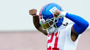 New York Giants cornerback Paulson Adebo was a last-minute scratch for the Giants on Sunday.