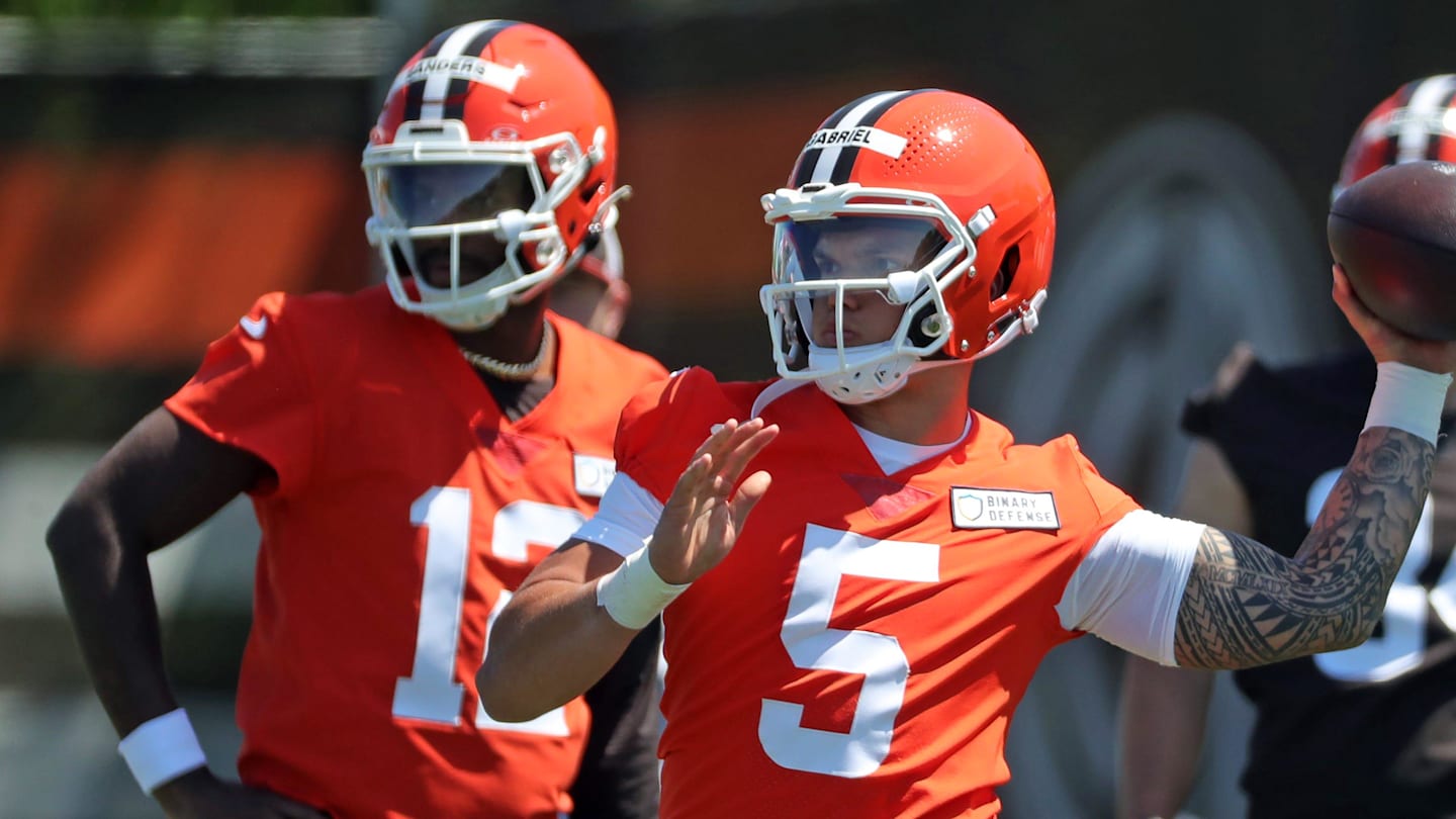 Browns Rookie Dillon Gabriel Gains QB1 Edge Over Sanders, Flacco, Pickett