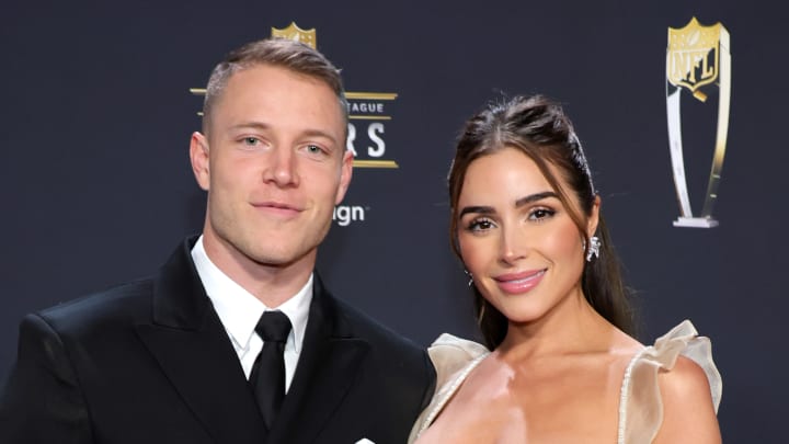 Christian McCaffrey and Olivia Culpo