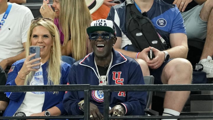 Flavor Flav enjoys the Olympics