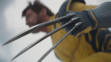 Hugh Jackman as Wolverine/Logan in 20th Century Studios/Marvel Studios' DEADPOOL & WOLVERINE. Photo courtesy of 20th Century Studios/Marvel Studios. © 2024 20th Century Studios / © and ™ 2024 MARVEL.