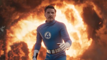 Pedro Pascal as Reed Richards/Mister Fantastic in 20th Century Studios/Marvel Studios' THE FANTASTIC FOUR: FIRST STEPS. Photo courtesy of Marvel Studios. © 2025 20th Century Studios / © and ™ 2025 MARVEL