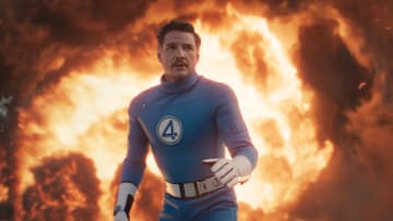 Pedro Pascal as Reed Richards/Mister Fantastic in 20th Century Studios/Marvel Studios' THE FANTASTIC FOUR: FIRST STEPS. Photo courtesy of Marvel Studios. © 2025 20th Century Studios / © and ™ 2025 MARVEL