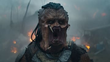 Dek (Dimitrius Schuster-Koloamatangi) in 20th Century Studios' PREDATOR: BADLANDS film. Photo courtesy of 20th Century Studios. © 2025 20th Century Studios. All Rights Reserved.