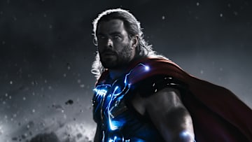 Chris Hemsworth as Thor in Marvel Studios' THOR: LOVE AND THUNDER. Photo courtesy of Marvel Studios. ©Marvel Studios 2022. All Rights Reserved.