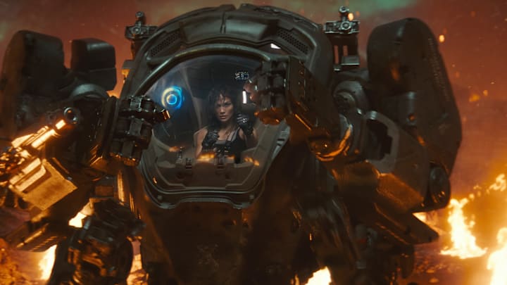 Atlas. Jennifer Lopez as Atlas Shepherd. Cr. Courtesy of Netflix ©2024.