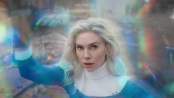 Vanessa Kirby as Sue Storm/Invisible Woman in 20th Century Studios/Marvel Studios' FANTASTIC FOUR: FIRST STEPS. Photo courtesy of 20th Century Studios/Marvel Studios. © 2025 20th Century Studios / © and ™ 2025 MARVEL.