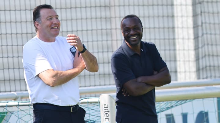 Ben Manga mit Marc Wilmots