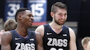 Former Gonzaga Bulldogs forward Killian Tillie (right) has renewed his contract with Unicaja, a club team based in Málaga, Spain.