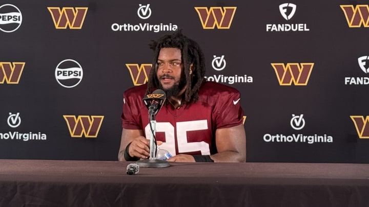 Washington Commanders defensive tackle Jer'Zhan Newton.