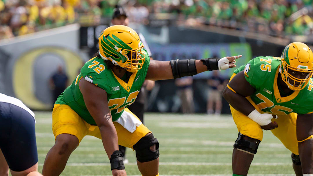 Emmanuel Pregnon is the top offensive guard in the 2026 NFL Draft. Emmanuel Pregnon is the top offensive guard in the 2026 NFL Draft.