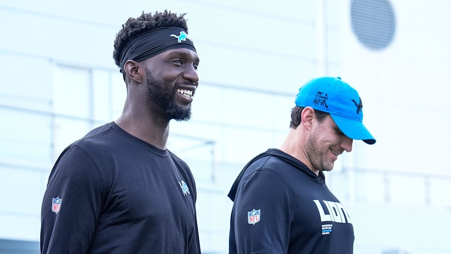 Detroit Lions safety Kerby Joseph (31) walks towards the field for practice during training camp  | Junfu Han / USA TODAY NETWORK via Imagn Images
