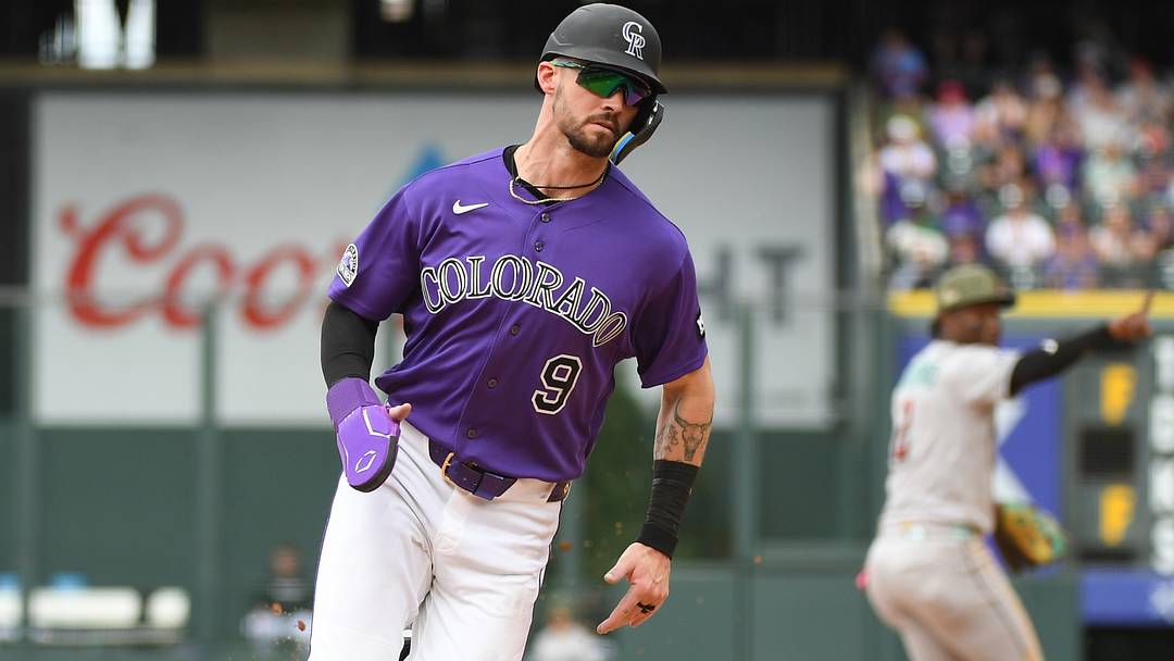 Colorado Rockies outfielder Brenton Doyle. Colorado Rockies outfielder Brenton Doyle.