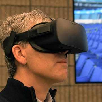 Los Angeles Rams chief operating officer Kevin Demoff during the LA Stadium and Entertainment District 