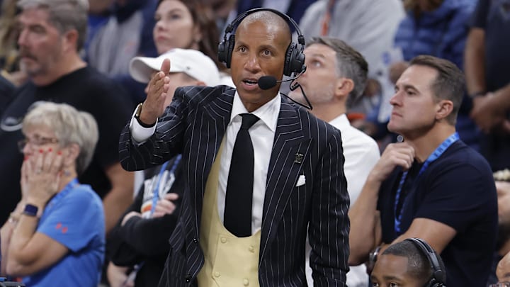 Reggie Miller, along with Mike Tirico and Jamal Crawford called NBC's first NBA game since 2002 on Tuesday.