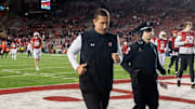 Wisconsin head coach Luke Fickell leaves the field after their game Saturday, November 11, 2023 at Camp Randall Stadium in Madison, Wisconsin. 