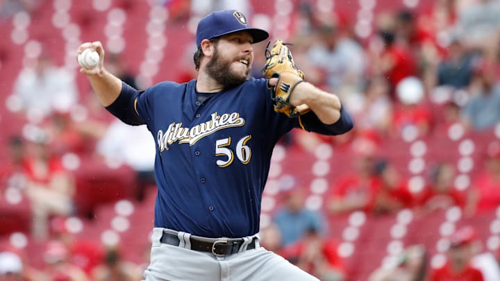 Milwaukee Brewers pitcher Aaron Wilkerson