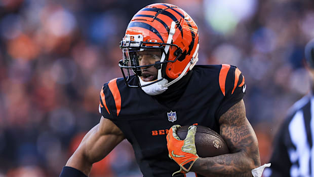Bengals WR Ja'Marr Chase will be the top overall pick in many 2025 fantasy football drafts.
