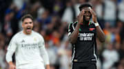Real Madrid's players did not take too kindly to Bukayo Saka's failed 'Panenka' penalty
