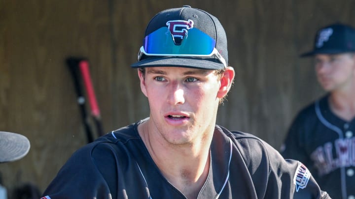 HYANNIS 07/10/24 Infielder Luke Gaffney of Falmouth.  Cape League baseball