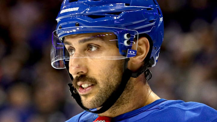 Rangers center Vincent Trocheck is rumored to be a top Minnesota Wild trade target ahead of Friday's deadline. (Mandatory Credit: Danny Wild-Imagn Images)