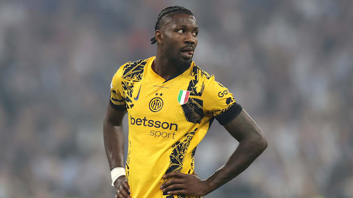 Marcus Thuram, joueur de l'Inter Milan. Marcus Thuram, joueur de l'Inter Milan.