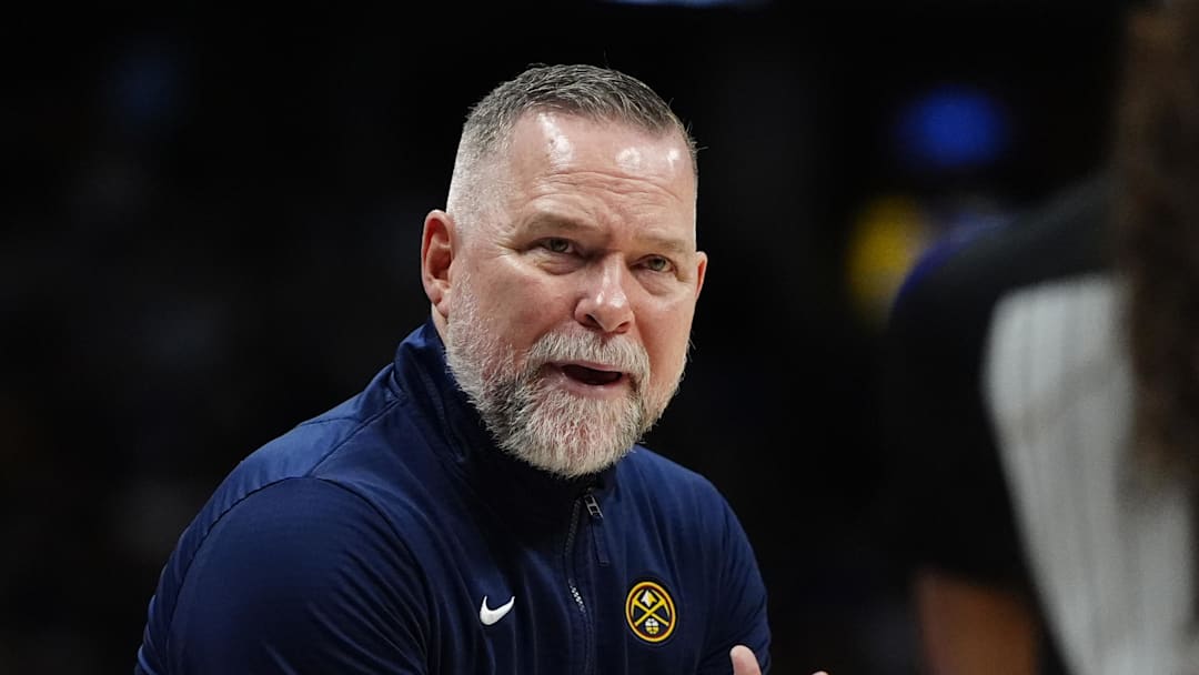 Apr 6, 2025; Denver, Colorado, USA; Denver Nuggets head coach Michael Malone reacts towards referee Danielle Scott (87) in the second half against the Indiana Pacers at Ball Arena. Mandatory Credit: Ron Chenoy-Imagn Images Apr 6, 2025; Denver, Colorado, USA; Denver Nuggets head coach Michael Malone reacts towards referee Danielle Scott (87) in the second half against the Indiana Pacers at Ball Arena. Mandatory Credit: Ron Chenoy-Imagn Images