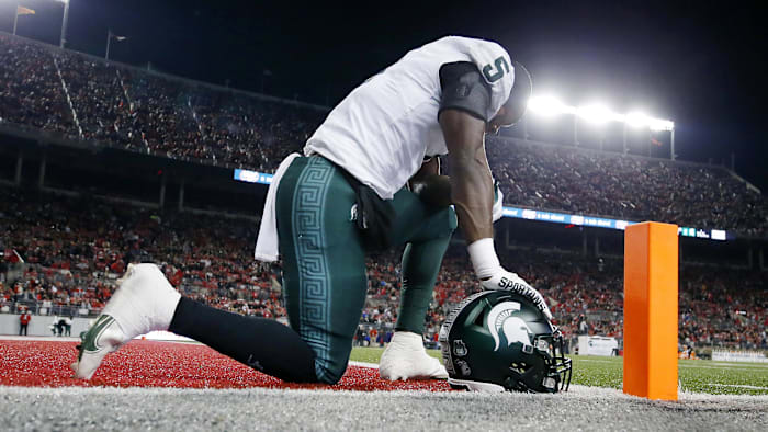 MSU's Keith Bhonapha Talks Approach To Coaching RBs