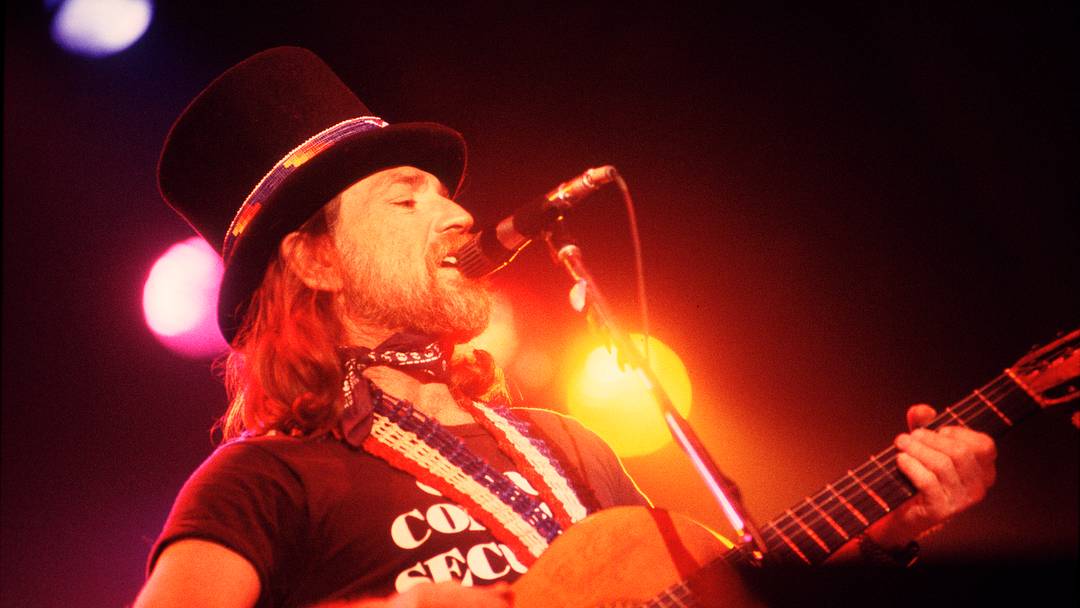 Willie Nelson Performing Onstage in the 1970s