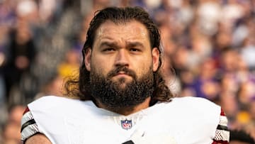 Washington Commanders offensive lineman Sam Cosmi