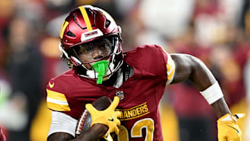 Washington Commanders running back Jacory Croskey-Merritt