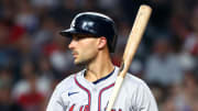 Atlanta Braves first baseman Matt Olson struggled in the first half.