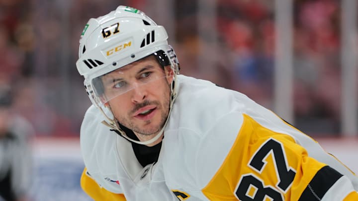 Sidney Crosby is a good bet to score a goal on Monday night. Sidney Crosby is a good bet to score a goal on Monday night.