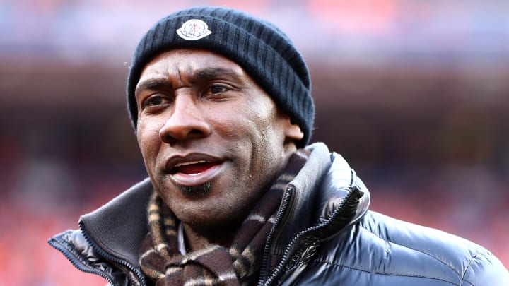 Jan 24, 2016; Denver, CO, USA; Denver Broncos former tight end Shannon Sharpe in attendance against the New England Patriots in the AFC Championship football game at Sports Authority Field at Mile High. Mandatory Credit: Mark J. Rebilas-USA TODAY Sports