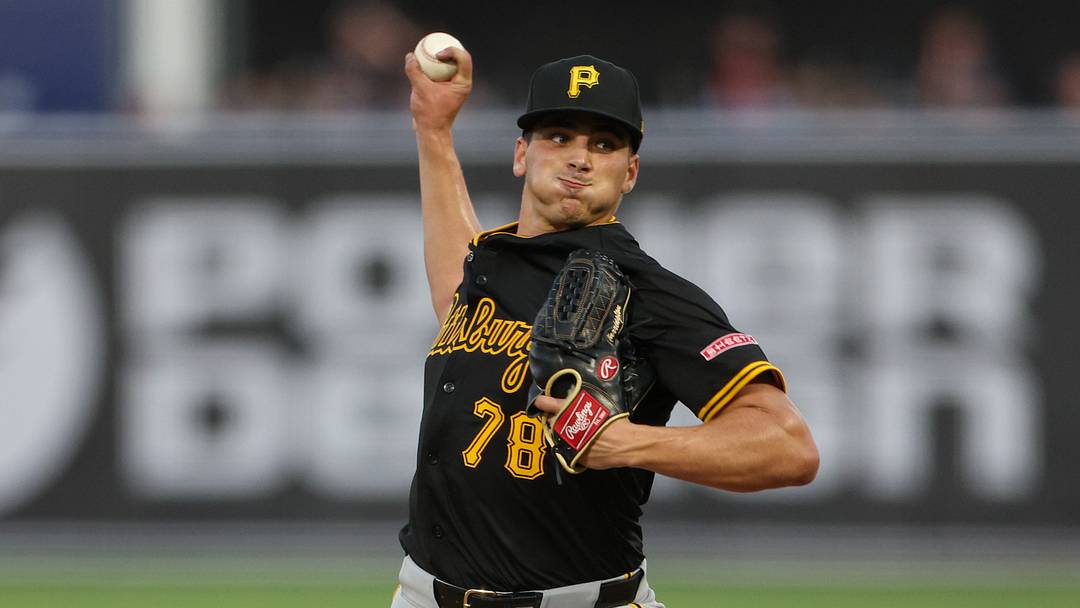 Apr 1, 2025; St. Petersburg, Florida, USA; Pittsburgh Pirates starting pitcher Thomas Harrington (78) throws a pitch against the Tampa Bay Rays in the second inning at George M. Steinbrenner Field. Mandatory Credit: Nathan Ray Seebeck-Imagn Images Apr 1, 2025; St. Petersburg, Florida, USA; Pittsburgh Pirates starting pitcher Thomas Harrington (78) throws a pitch against the Tampa Bay Rays in the second inning at George M. Steinbrenner Field. Mandatory Credit: Nathan Ray Seebeck-Imagn Images