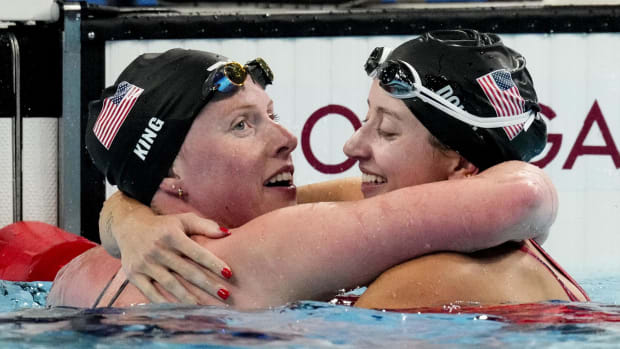 Indiana's Lilly King competed for the United States in the Olympics.