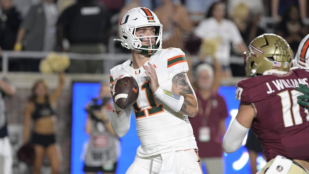 Carson Beck threw for four touchdowns in a win over Florida State this week