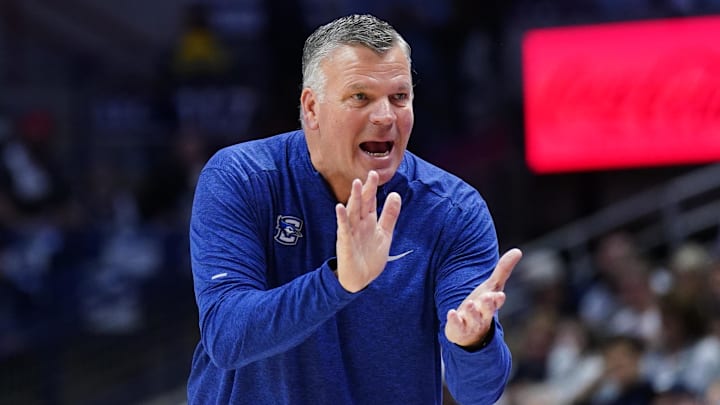 Creighton coach Greg McDermott against UConn at Harry A. Gampel Pavilion. Creighton coach Greg McDermott against UConn at Harry A. Gampel Pavilion.