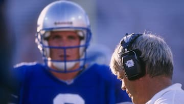 Rick Mirer with the Seahawks