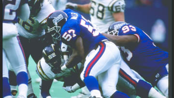 Former South Carolina football star Corey Miller while playing for the New York Giants