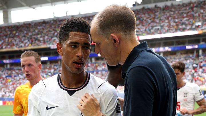 Thomas Tuchel und Jude Bellingham waren nach dem Match nicht ganz einer Meinung Thomas Tuchel und Jude Bellingham waren nach dem Match nicht ganz einer Meinung