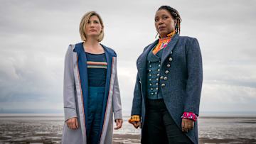 Jodie Whittaker and Jo Martin are the Doctors in "Fugitive of the Judoon".