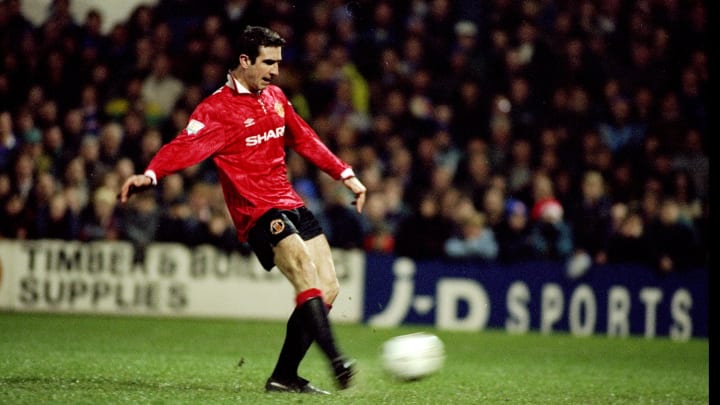 Eric Cantona of Manchester United Eric Cantona of Manchester United