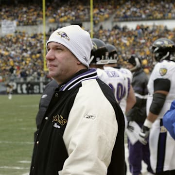 Feinstein at a Steelers-Ravens game in 2004.