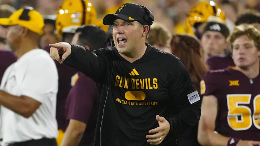 Kenny Dillingham and the Sun Devils are hoping to avenge last season’s close Peach Bowl loss to Texas in 2025. | Patrick Breen/The Arizona Republic / USA TODAY NETWORK via Imagn Images
