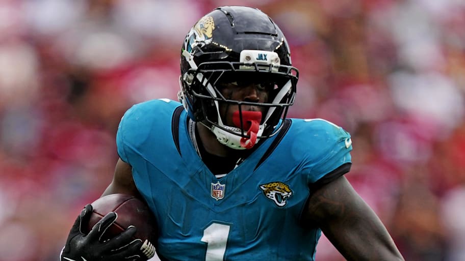 Jaguars running back Travis Etienne Jr.