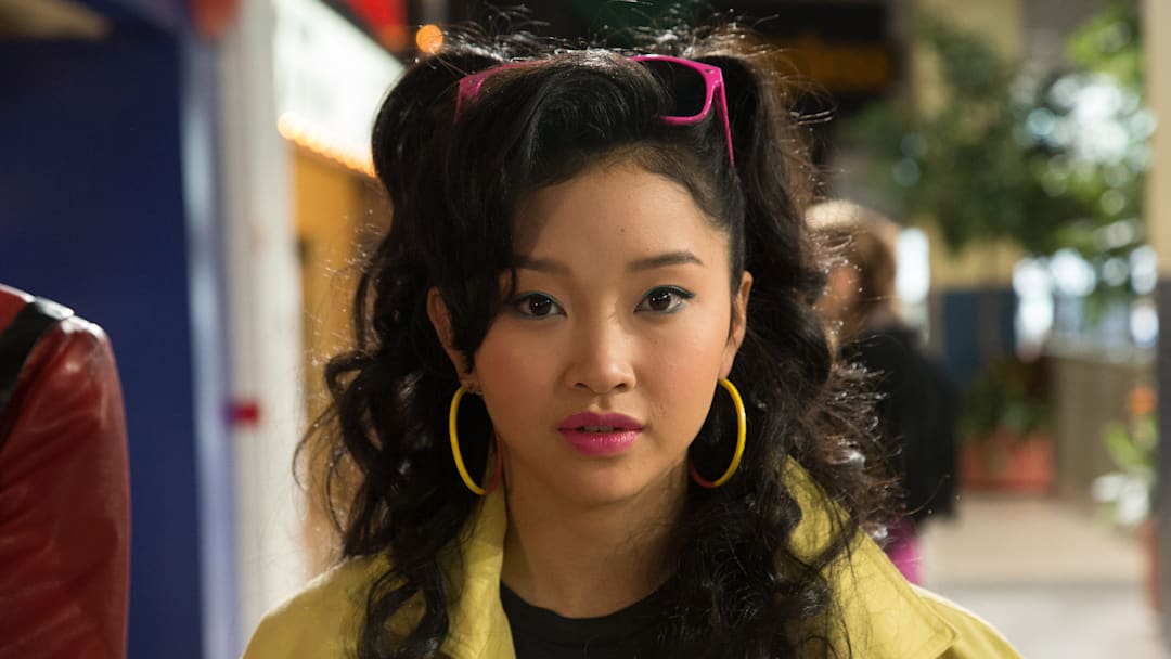 DF-00144 – Lana Condor is Jubilation Lee / Jubilee in X-MEN: APOCALYPSE. Photo Credit: Alan Markfield. DF-00144 – Lana Condor is Jubilation Lee / Jubilee in X-MEN: APOCALYPSE. Photo Credit: Alan Markfield.
