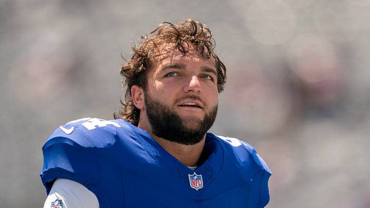 New York Giants running back Cam Skattebo (44)